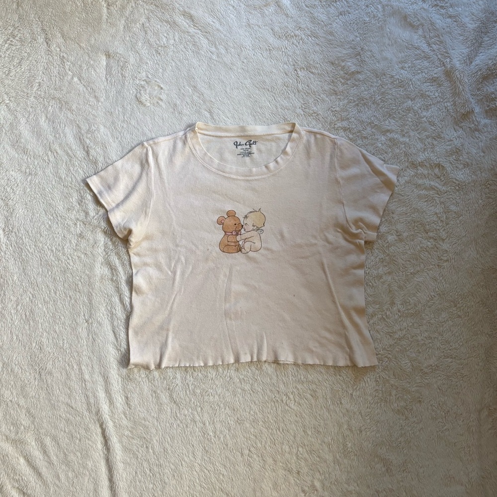Brandy Melville Baby Tee With Baby Bear
